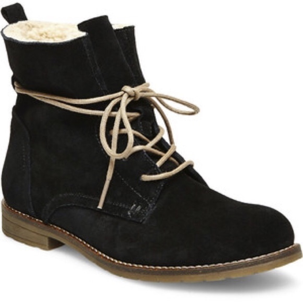 Steve Madden Corigan Black Suede Booties